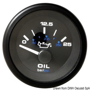 Oil pressure gauge 0-400 psi